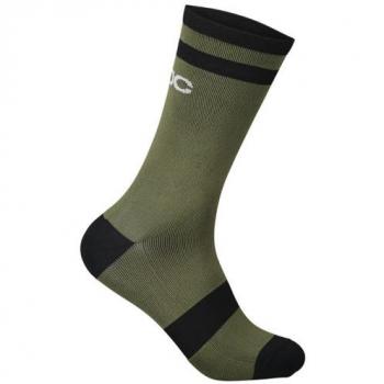Calcetines de ciclismo POC Lure MTB Sock Long Epidote Green/Uranium Black - Talla S