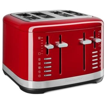 Tostadora KitchenAid 4 Rebanadas 1640W Acero Inoxidable Rojo Imperio