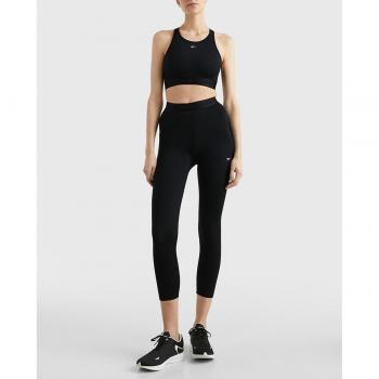Sujetador deportivo Tommy Hilfiger Essential con cinta en color negro
