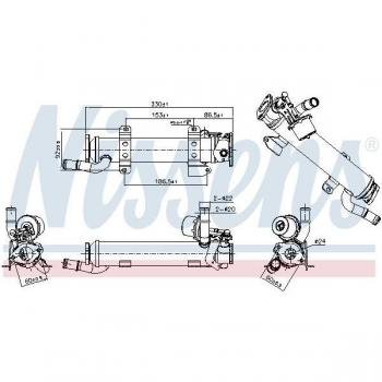 Enfriador de recirculación de gases de escape NISSENS 989277