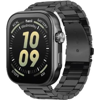 Reloj Inteligente Sami Supra Acero Negro 3ATM - Manos Libres - Pantalla AMOLED