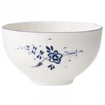 Villeroy & Boch Vieu x Lu x Embourg, Cereal Bowl Maofof Premium Porcelain with Filigree Relief in Classic Royal Blue, 650 ml