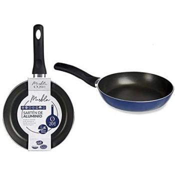 Sartén de Aluminio Marbla Azul Ø 30 cm - Libre de PFOA - Compatible Inducción, Vitrocerámica y Cocina a Gas - Apta para Lavavajillas