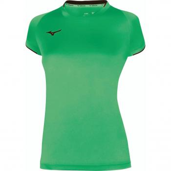 Mizuno Women's Core SS T-shirt - Green/Black, XS