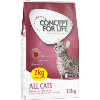 Concept for Life All Cats - 10 + 2 kg gratis