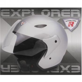 Bottari 64516 Explorer Casco de Metal, Color Plata, Talla L