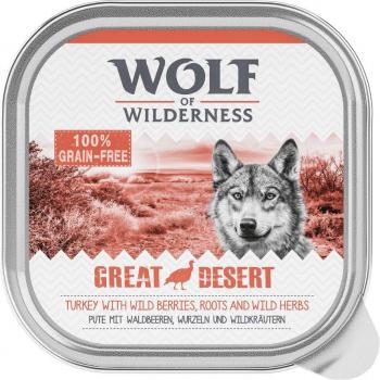 Wolf of Wilderness Adult 12 x 300 g - Pack Ahorro - Great Desert, con pavo