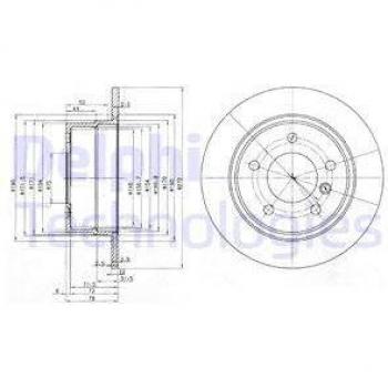 Disco de freno DELPHI BG3040