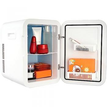 Mini Frigorífico Cosmético VEVOR 20L - Portátil, Doble Modo Calor y Frío, Temperatura de -9°C a 65°C, Capacidad para 22 Latas de 330 ml
