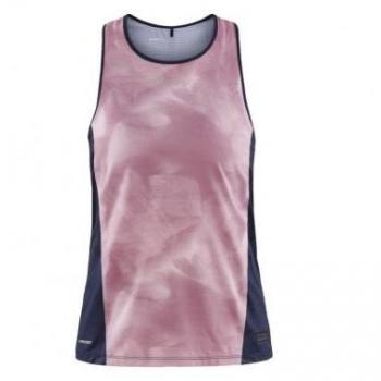 Camiseta de tirantes Craft PRO Hypervent Singlet W (Blaze Multi) mujer - Camiseta sin mangas, tecnología de ventilación avanzada, diseño ligero y transpirable, adecuada para actividades deportivas intensas, ajuste cómodo y femenino