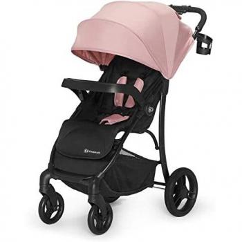 Kinderkraft Silla de Paseo Ligera CRUISER, Ruedas de Goma, Suspensión, Rosa, 1 Unidad