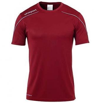 uhlsport Stream 22 Shirt Shortsleeved Camiseta De Entrenamiento, Hombre, Burdeos/Celeste, XXL
