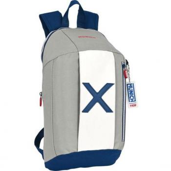 MINI MOCHILA CREMALLERA VERTICAL MUNICH COLLEGE 22x39x10cm Safta