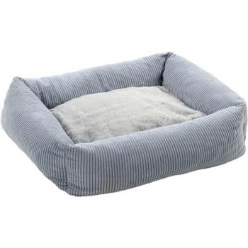 Cama Cuna Rectangular Azul para Perros Flamingo Colette con Cremallera 50 x 40 x 16 cm