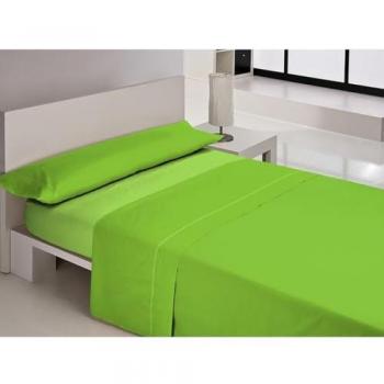 Juego de Sábanas Libela VEGAS Verde Cama de 180, Tríptico de Microfibra, incluye sábanas para cama de 180 cm (260 x 260 + 2/50 x 85 cm)