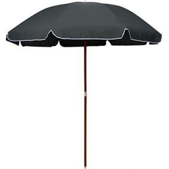 vidaXL Garden Parasol with Steel Pole 240 cm Anthracite