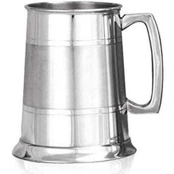 English Pewter Company cinta de raso recto de 1 pinta jarra de peltre