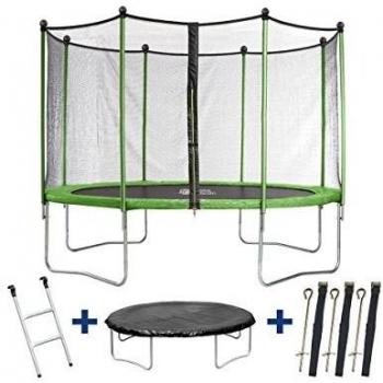 Trampolin Yoopi - Ø 3.65 m - escalera + red