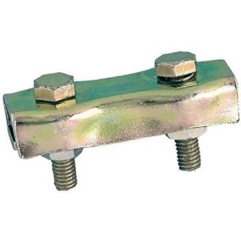 Zinc-Plated Flat Cable Clamp with 2 Bolts - Ø2 mm - Pack of 10