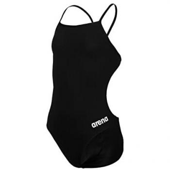 Bañador Arena Solid Challenge Team Junior One Piece para Niña, Tejido MaxLife Eco, Secado Rápido, Resistencia al Cloro y Protección UV UPF 50+