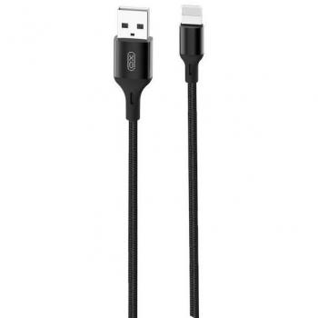 XO Cable USB-A Macho a Lightning - Carga + Transmisión de Datos Alta Velocidad - 2.4A - 2m - Color Negro
