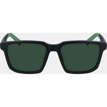 Gafas de sol Lacoste L999S para hombre, montura cuadrada en verde mate con lentes verdes sólidos