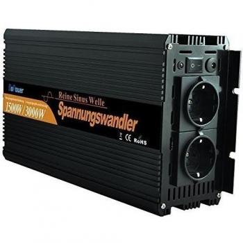 Inversor 24v 220v onda pura transformador 1500w y pico 3000w convertidor de voltaje de onda sinusoidal PURA con MANDO A DISTANCIA