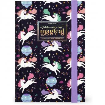 Agenda Legami Unicorn multilingüe 1 día página 16 meses 24/25
