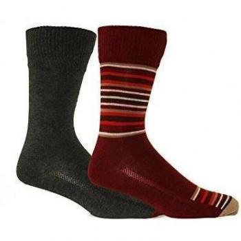 Calcetines Levi's Pack 2 168sf Manta Raya Corte Regular De Los Hombres, Rojo/carbón Un Tamaño