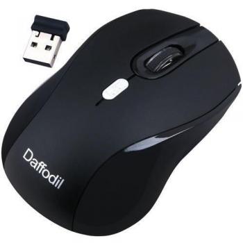 Daffodil WMS335B Ratón Óptico Inalámbrico 2.4GHz - Mouse sin cables con 3 Botones, Rueda de Desplazamiento y Sensibilidad Ajustable