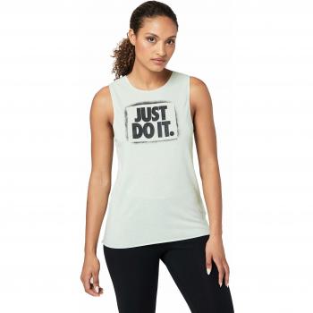 Nike W Nk Dry Modern Muscle Top Grx Camiseta Sin Mangas, Mujer, Pistachio Frost/Black, L