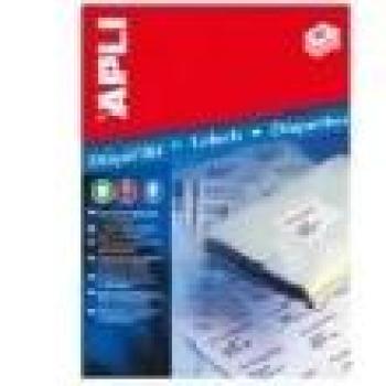 APLI 1213 - Etiquetas blancas permanentes 97,0 x 42,4 mm 25 hojas