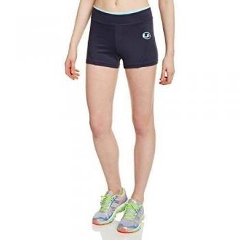 Ultrasport Fitnesshose Short Pantalón Corto, Mujer, Gris/Verde, S