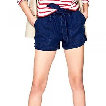 Pepe Jeans Short Sadie Island Denim Mujer 28 Azul