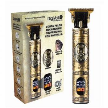 CORTAPELO METAL BARBERO PEINE RECARGABLE CON PANTALLA DIGIVOLT