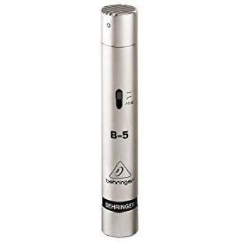 Behringer B-5 Gold-Sputtered Studio Condenser Microphone - Cardioid/Omnidirectional, 20Hz-20kHz, XLR Connection