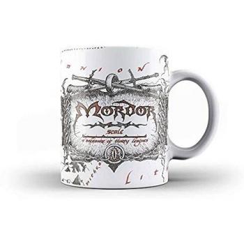 El Señor de los Anillos TAZA CERAMICA MAPA MORDOR