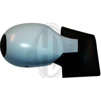 Espejo retrovisor DIEDERICHS 4481224 con diseño específico para vehículos, cristal plano, montaje fácil y ajuste manual