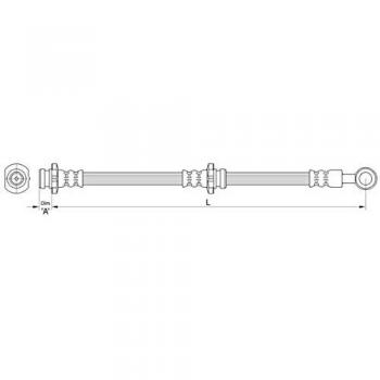 Metzger 4110461 Tubo flexible de frenos