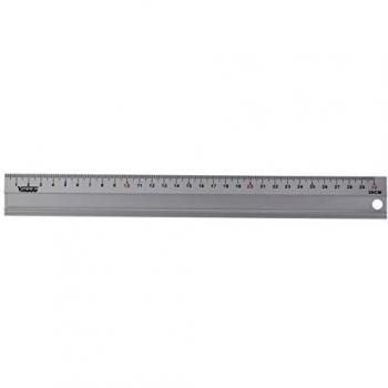 Vogel 1796300030 - Regla aluminio con bisel 300 35x1,5 negro/rojo