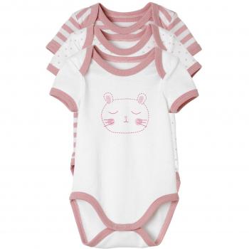 VERTBAUDET Lote de 3 bodies de manga corta color con motivo marinero 100% algodón Colección Bio bebé ROSA CLARO BICOLOR/MULTICOLOR 3M - 60CM