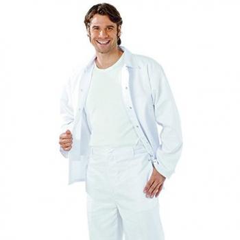 Planam 5310044 - Manera de la chaqueta, tamaño 44, de color blanco puro