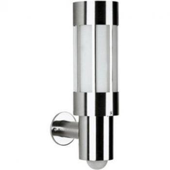 Aplique de exterior Albert con detector de movimiento 472, 1x75W, acero inoxidable