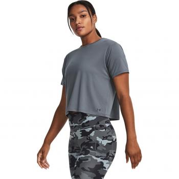 Camiseta de Mujer Under Armour Motion Sin Costuras Ajuste Suelto Color Gris