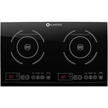 Placa de Inducción Doble Klarstein VariCook XL 3100W con Temporizador y Control Táctil 240°C