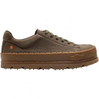 Zapatos de cordones unisex de piel color verde Art 1773 Blue Planet