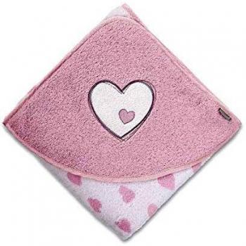 Sterntaler Toalla de baño con capucha Chica Emmi, Edad: a partir de 0 meses, 100 x 100 cm, Rosa