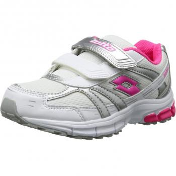 Lotto ZENITH CL S - Zapatillas de correr de material sintético infantil, color blanco, talla 33