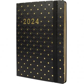 Finocam - Agenda 2024 Flexi Joy FA5 Semana Vista Vertical Dotts en Catalán Multilingüe Encuadernada 148x210mm (Enero-Diciembre, 12 Meses)
