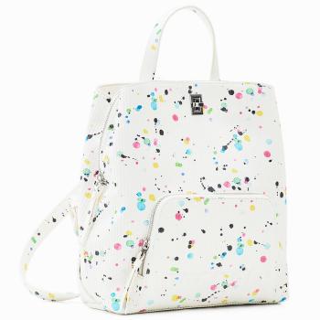Mochila Mini Blanca Neon Art Sumy de Desigual
